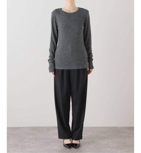  「《追加》【洗える】ウールテレコクルーネックカットソー」|Tシャツ・カットソー|