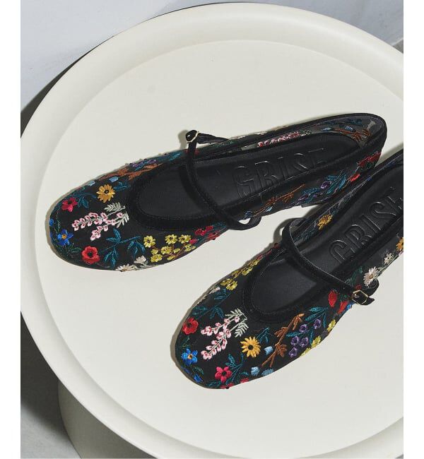 GRISE「GRISEシアーEMBROIDERY メリージェーン」|その他|ブラック