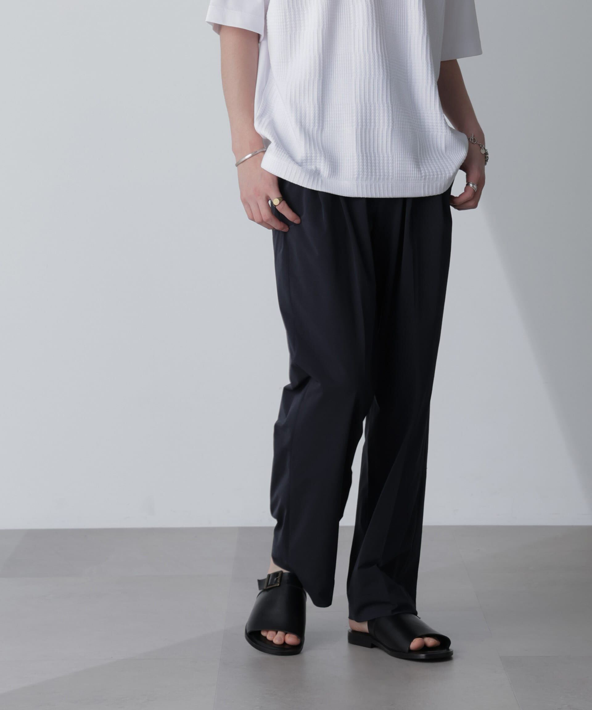 nano･universe「「AIR PASSAGE」テーパードイージーパンツ（セットアップ可）」|チノ|