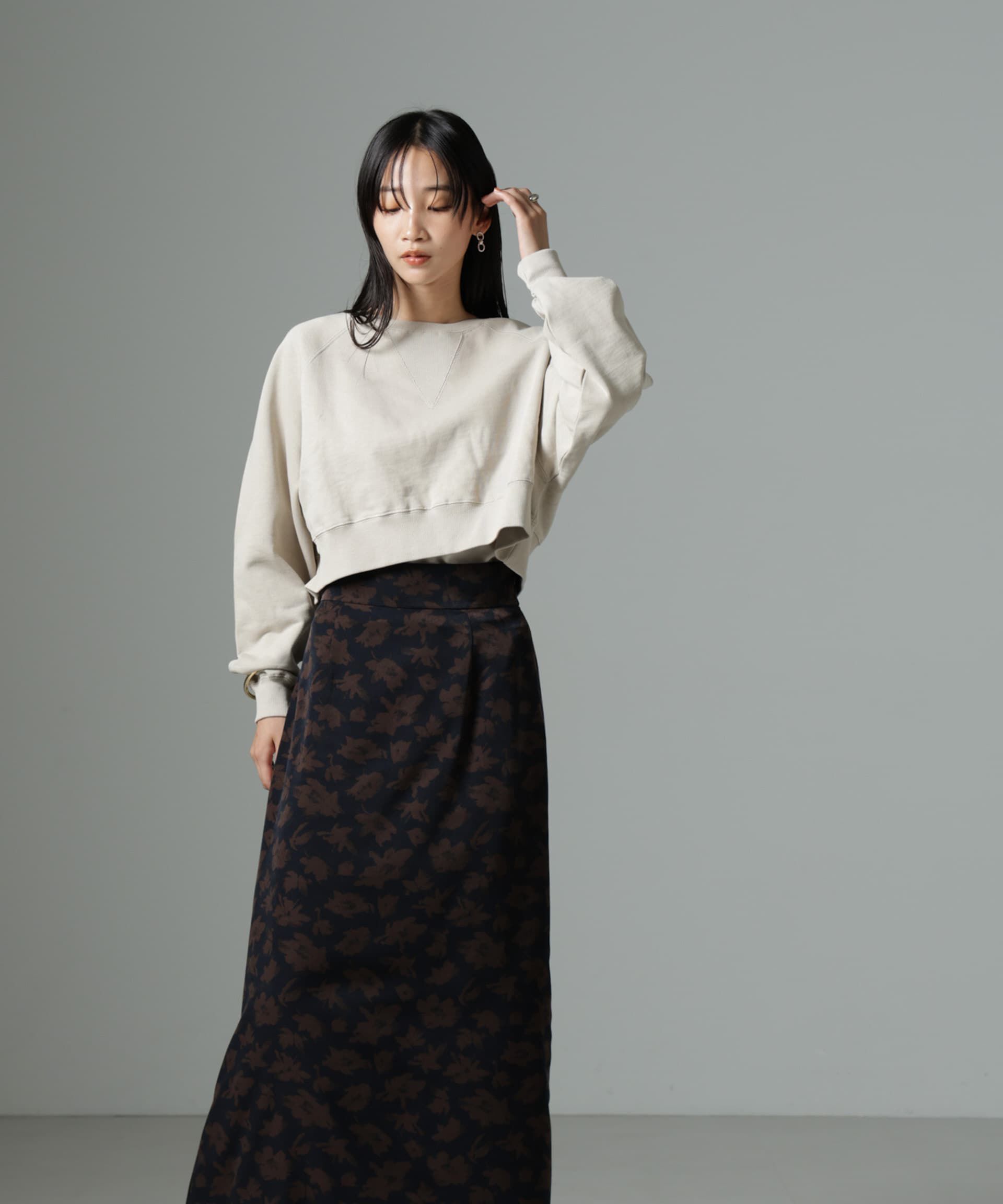 nano･universe「ショートスウェットプルオーバー」|Tシャツ・カットソー|