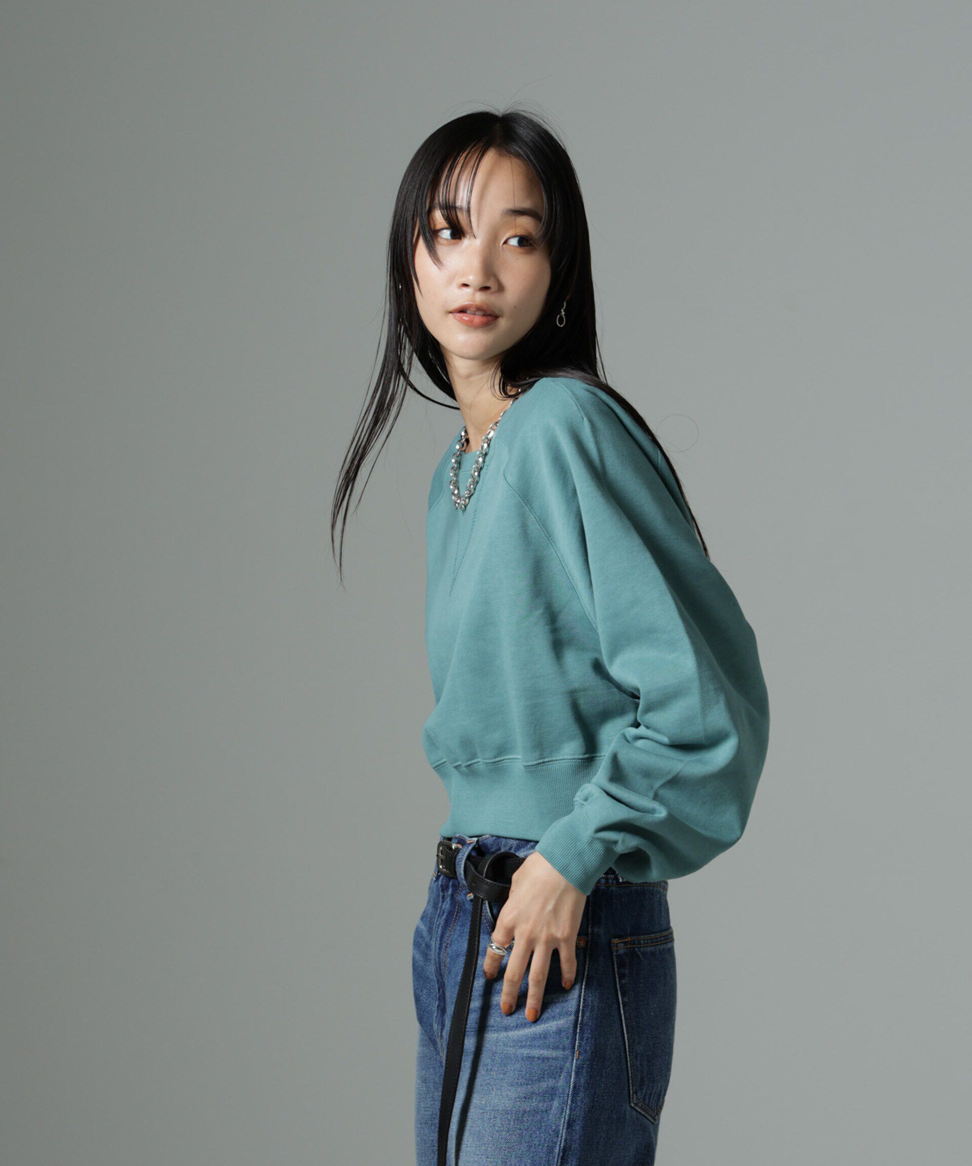 nano･universe「ショートスウェットプルオーバー」|Tシャツ・カットソー|