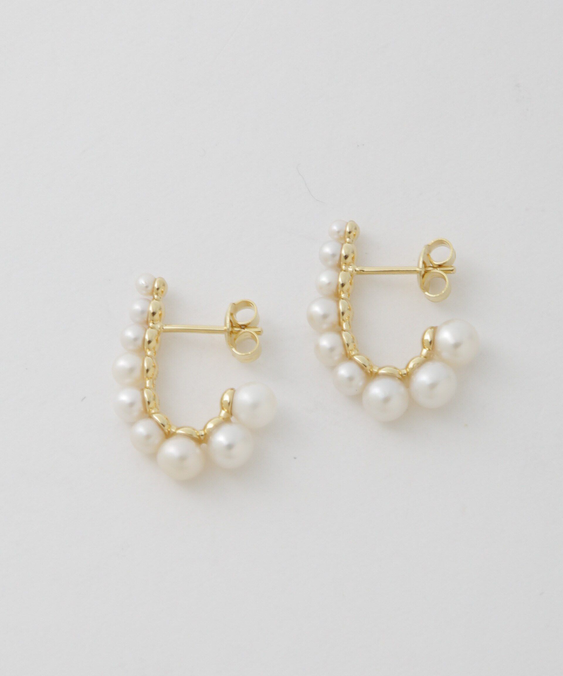 nano･universe「RAGBAG/Freshwater Pearl Earrings」|ピアス|