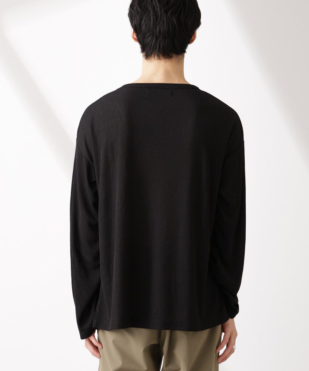 nano･universe「WEB限定/セミシアークルーネックプルオーバー 長袖」|Tシャツ・カットソー|