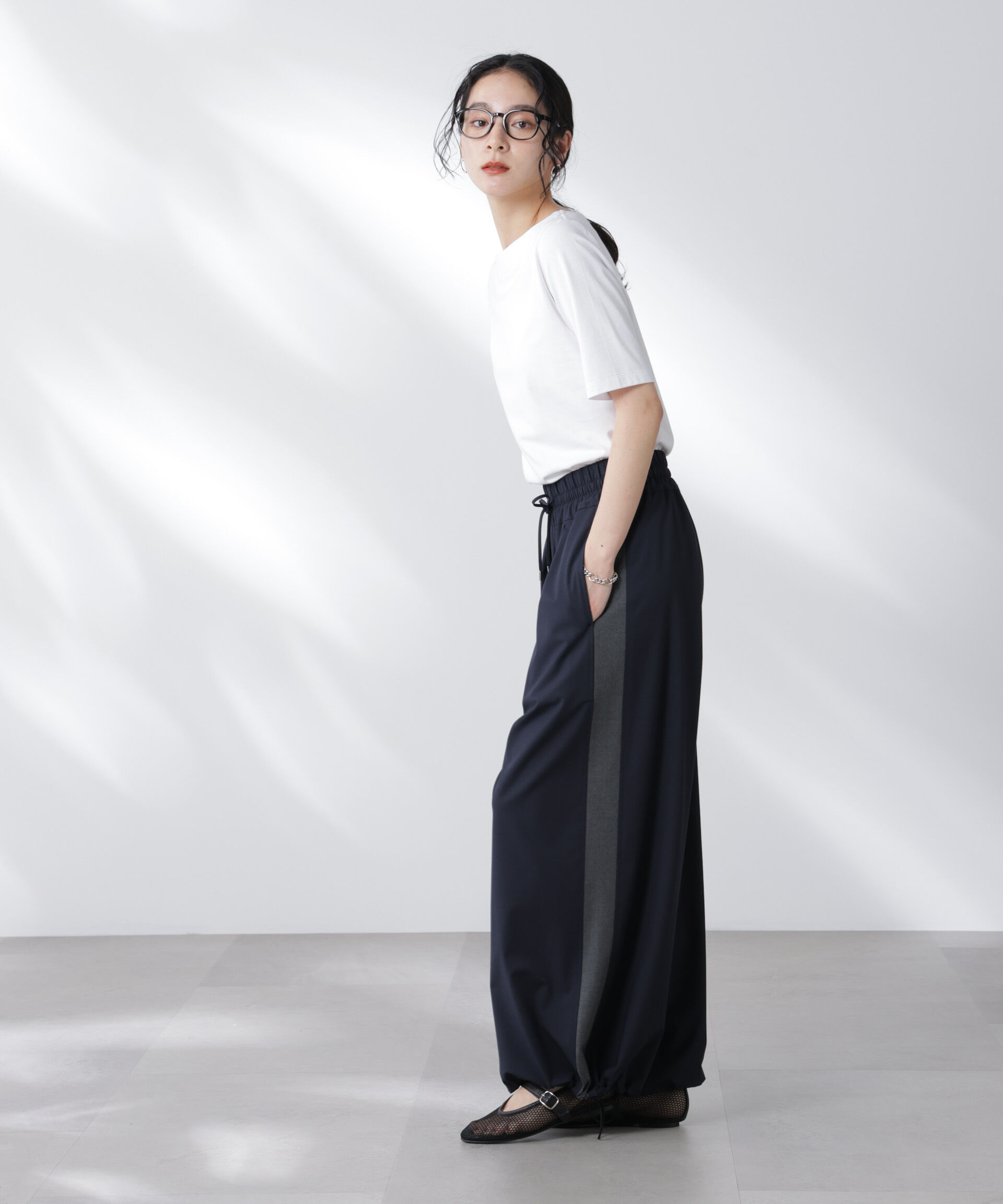 nano･universe「Anti Soaked(R) 汗染み防止ボートネックTシャツ」|Tシャツ・カットソー|