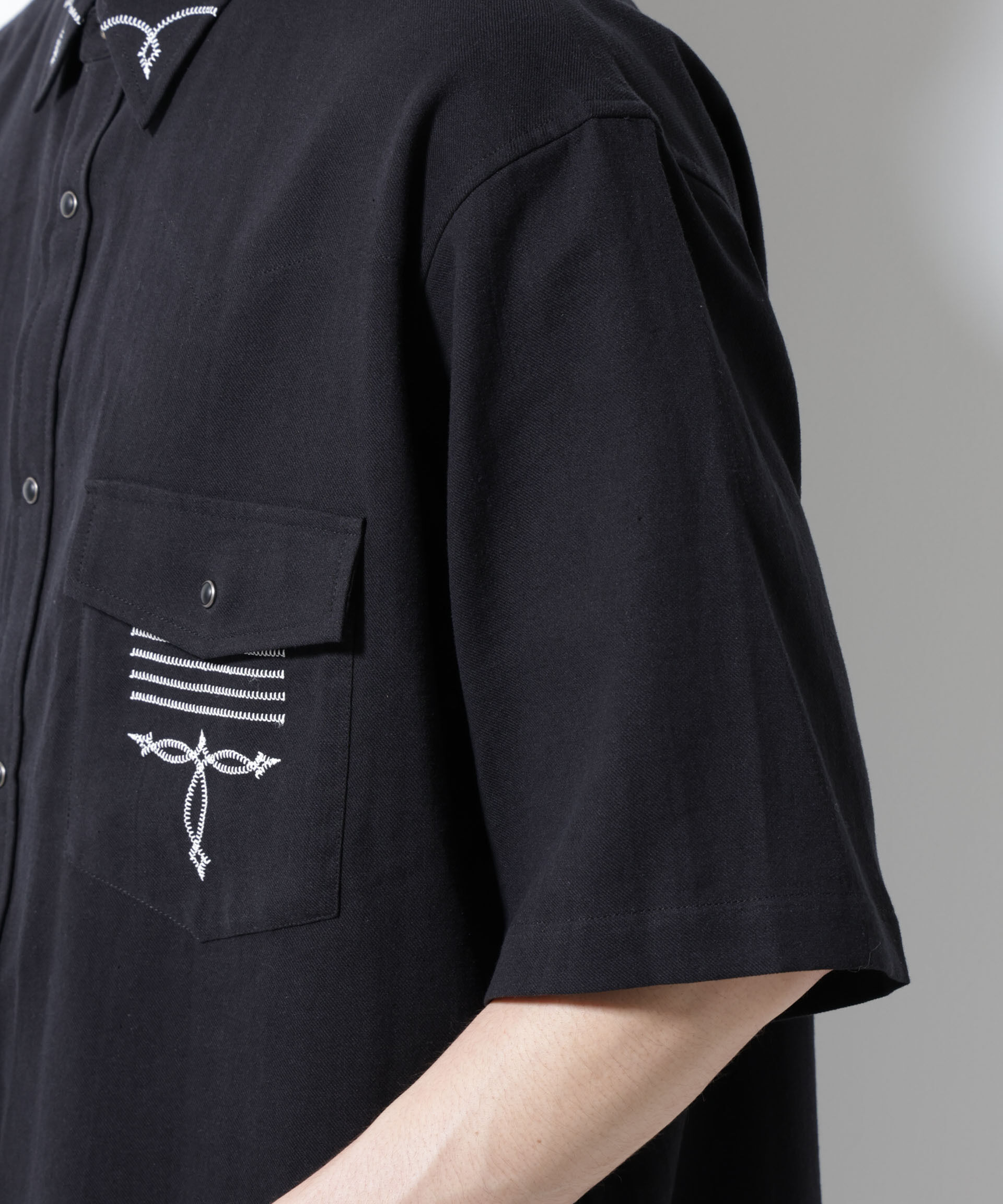 nano･universe「エンブロイダリー ウェスタンシャツ」|シャツ・ブラウス|