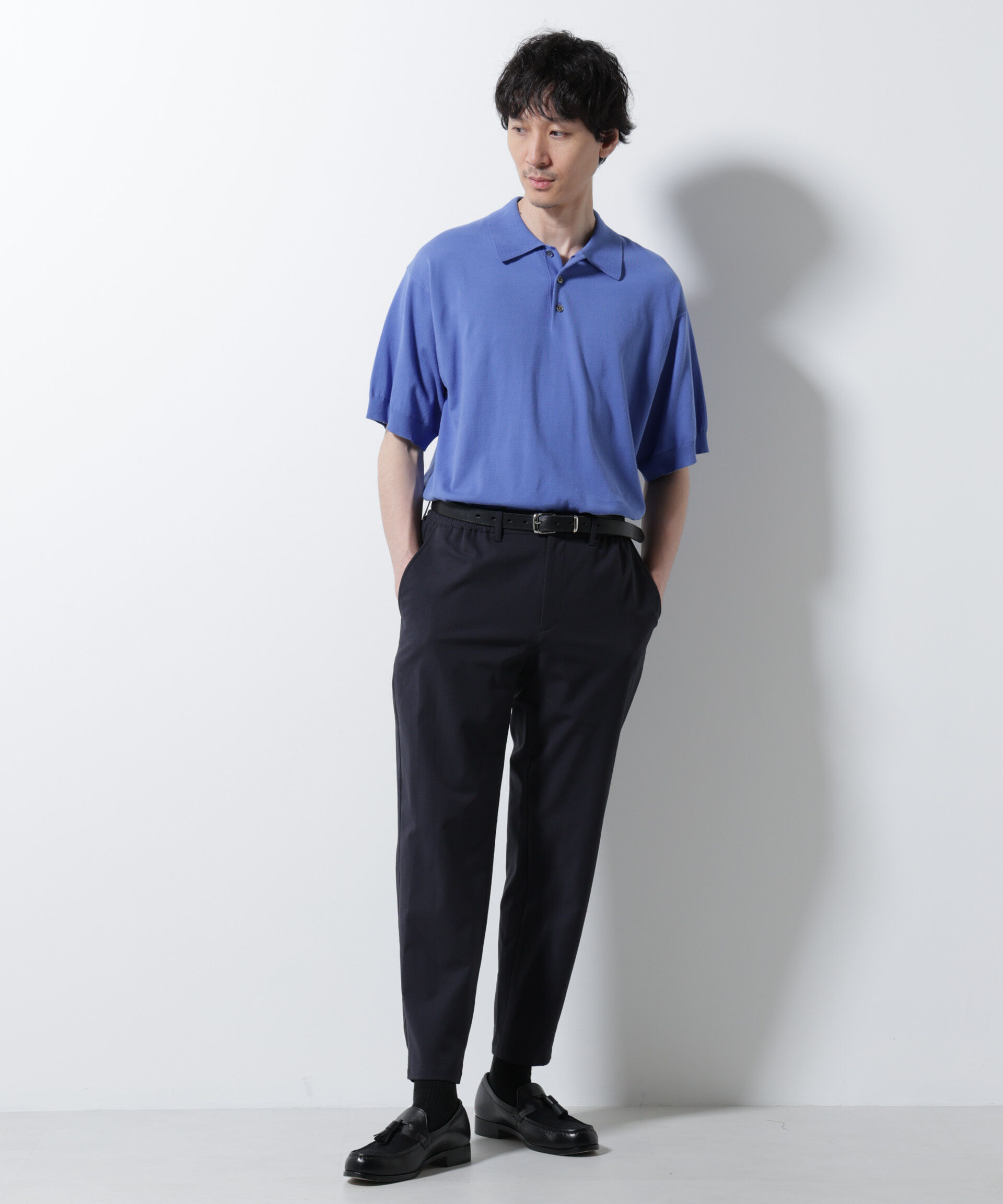 nano･universe「DotAir(R)ミニホールストレッチイージーパンツ/吸水速乾(セットアップ可)」|チノ|