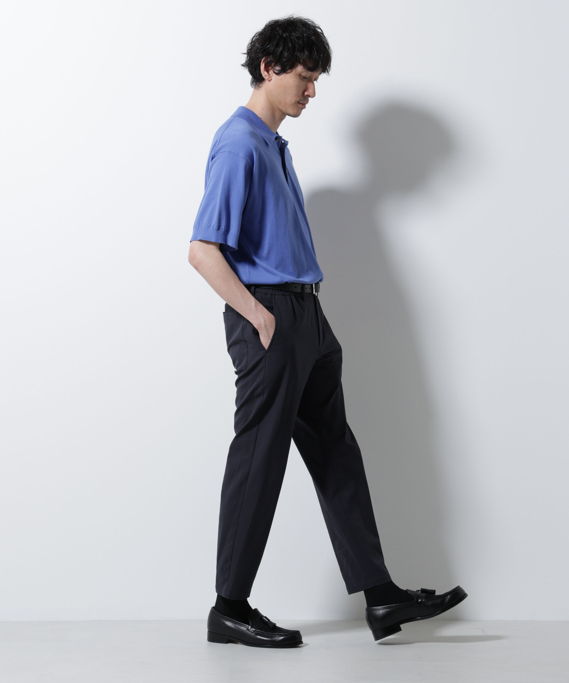 nano･universe「DotAir(R)ミニホールストレッチイージーパンツ/吸水速乾(セットアップ可)」|チノ|