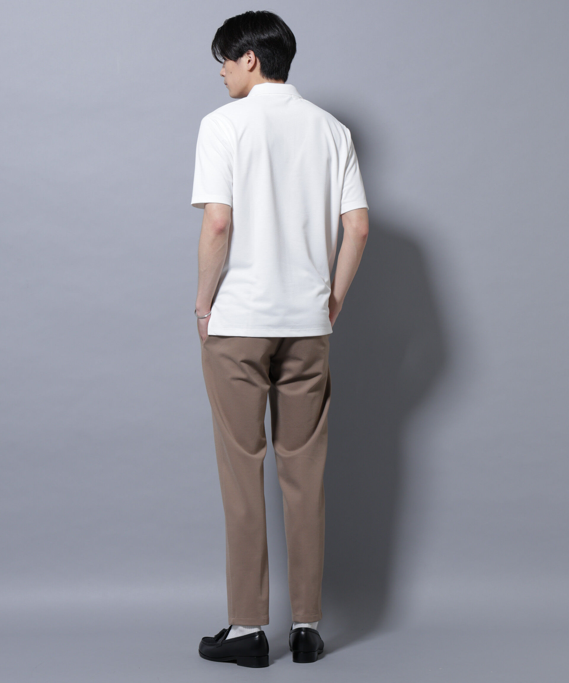 nano･universe「「N POLO」 AERO FREEZE 鹿の子ポロシャツ」|Tシャツ・カットソー|