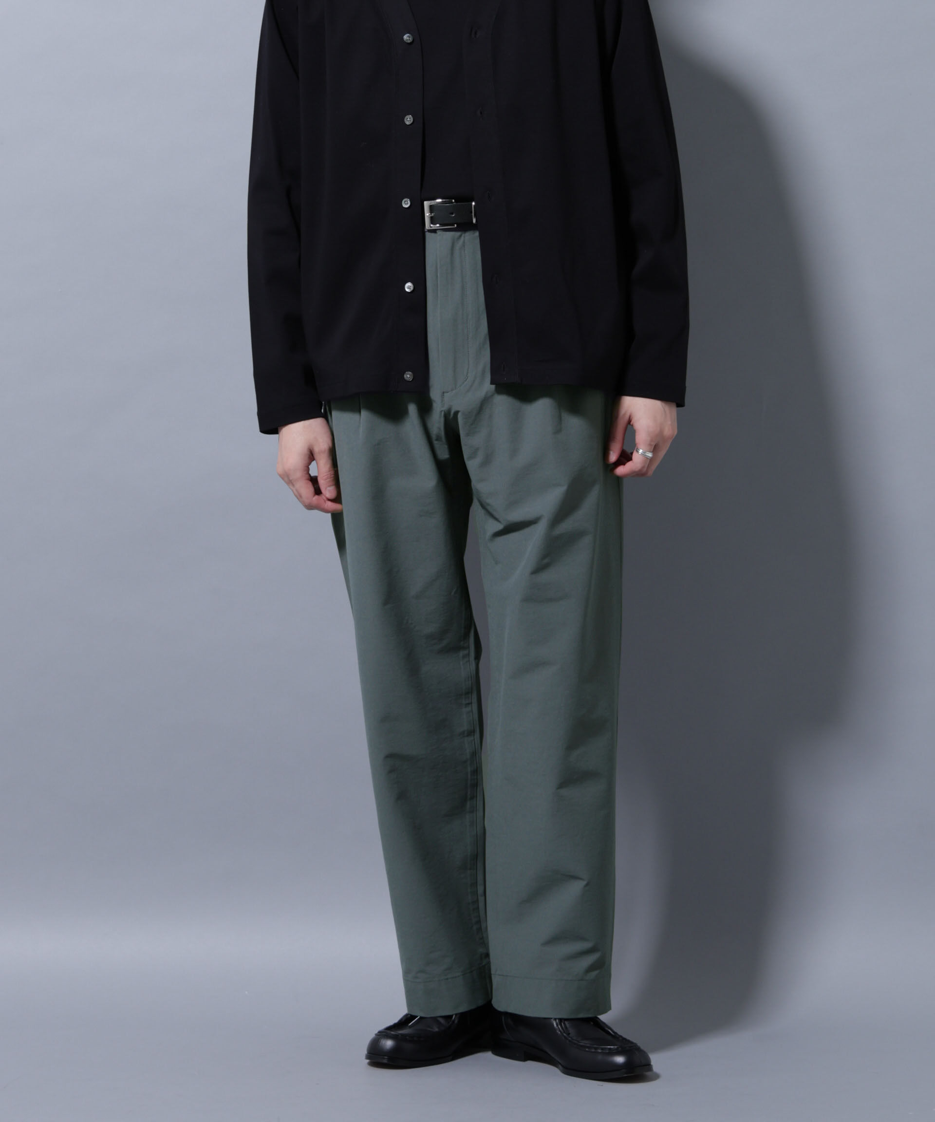 nano･universe「ストレッチワイドイージーパンツ(セットアップ可)」|チノ|