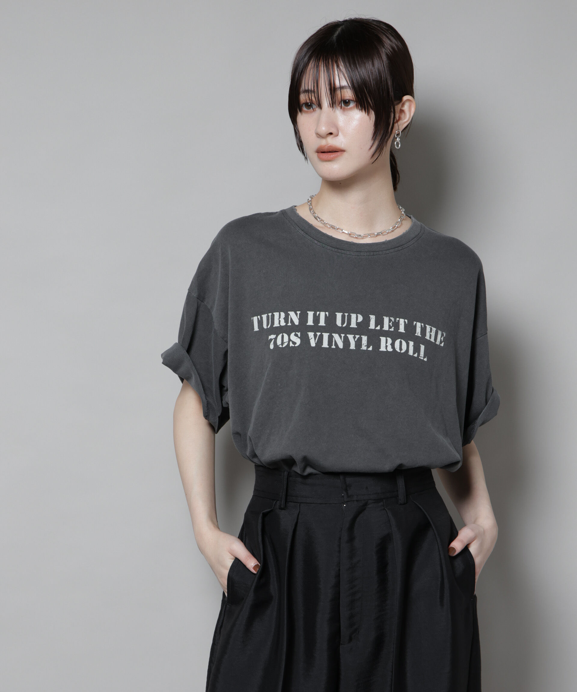 nano･universe「ヴィンテージライクTシャツ」|Tシャツ・カットソー|