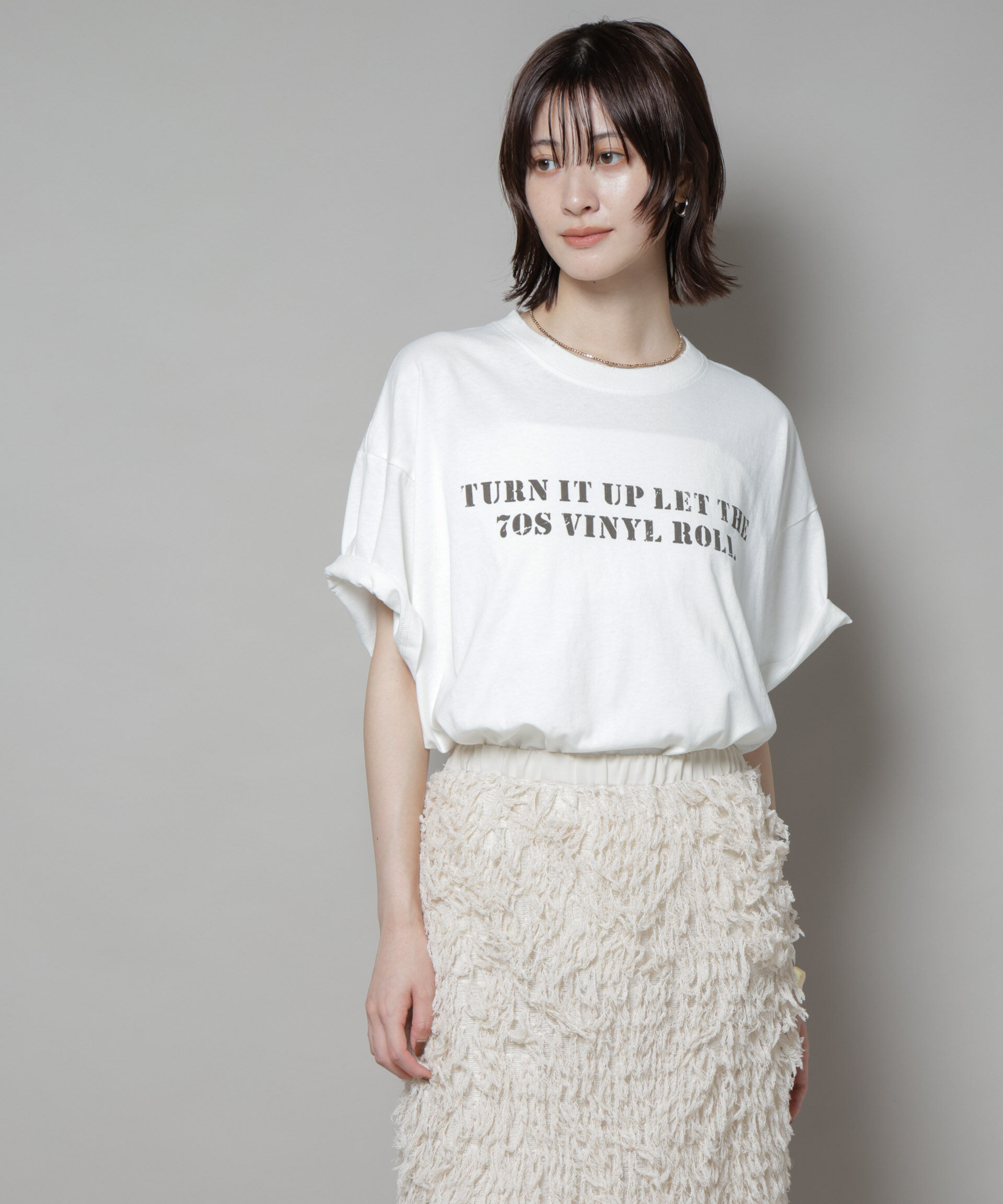 nano･universe「ヴィンテージライクTシャツ」|Tシャツ・カットソー|