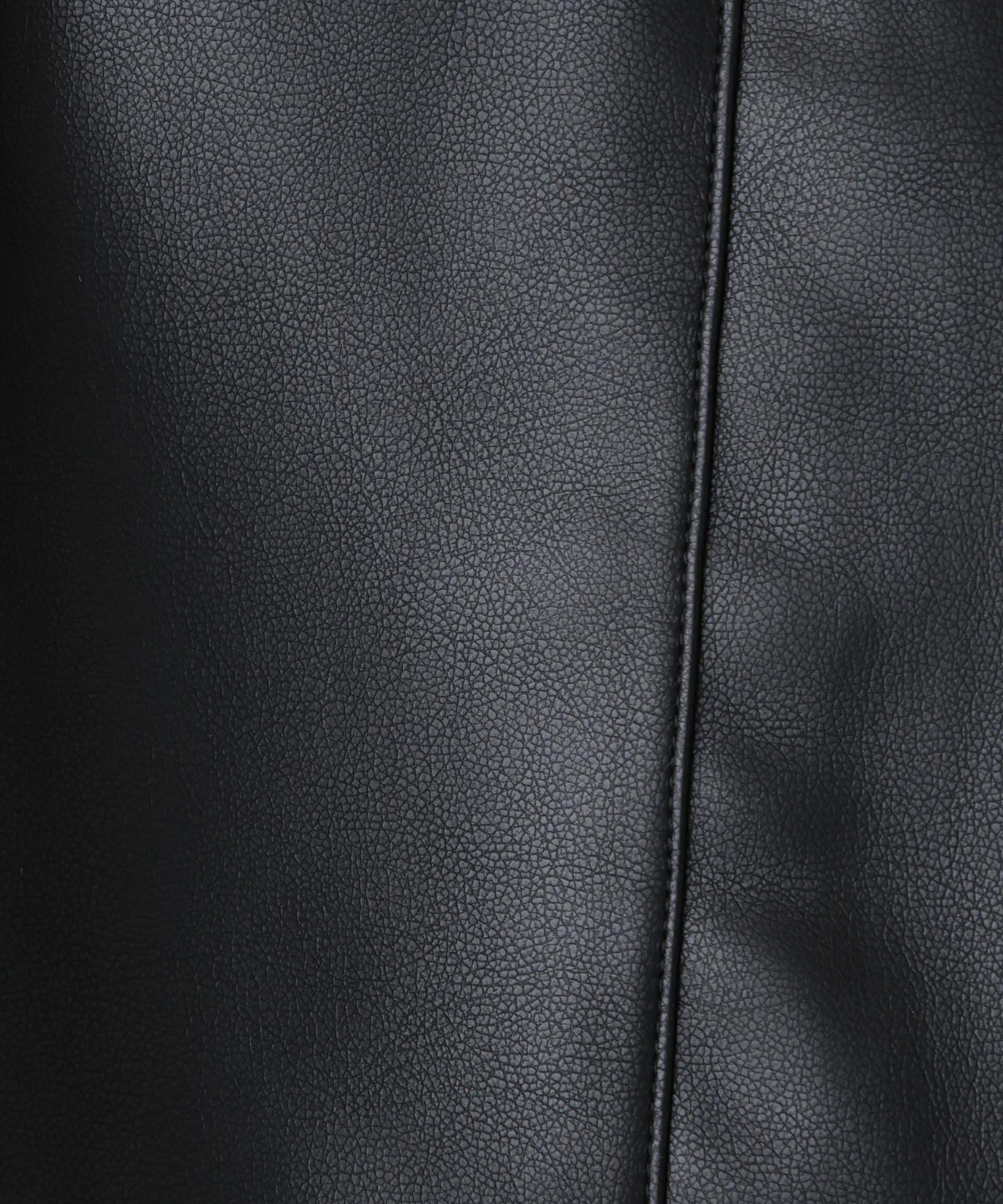  「「STEVELOUR」スタンドフェイクレザージップブルゾン」|ブルゾン・スタジャン|