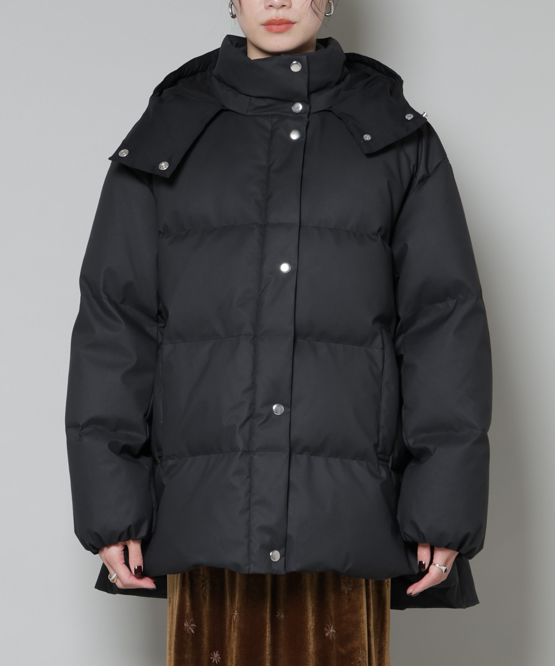 nano･universe「Aラインミドルダウンコート」|ダウン|