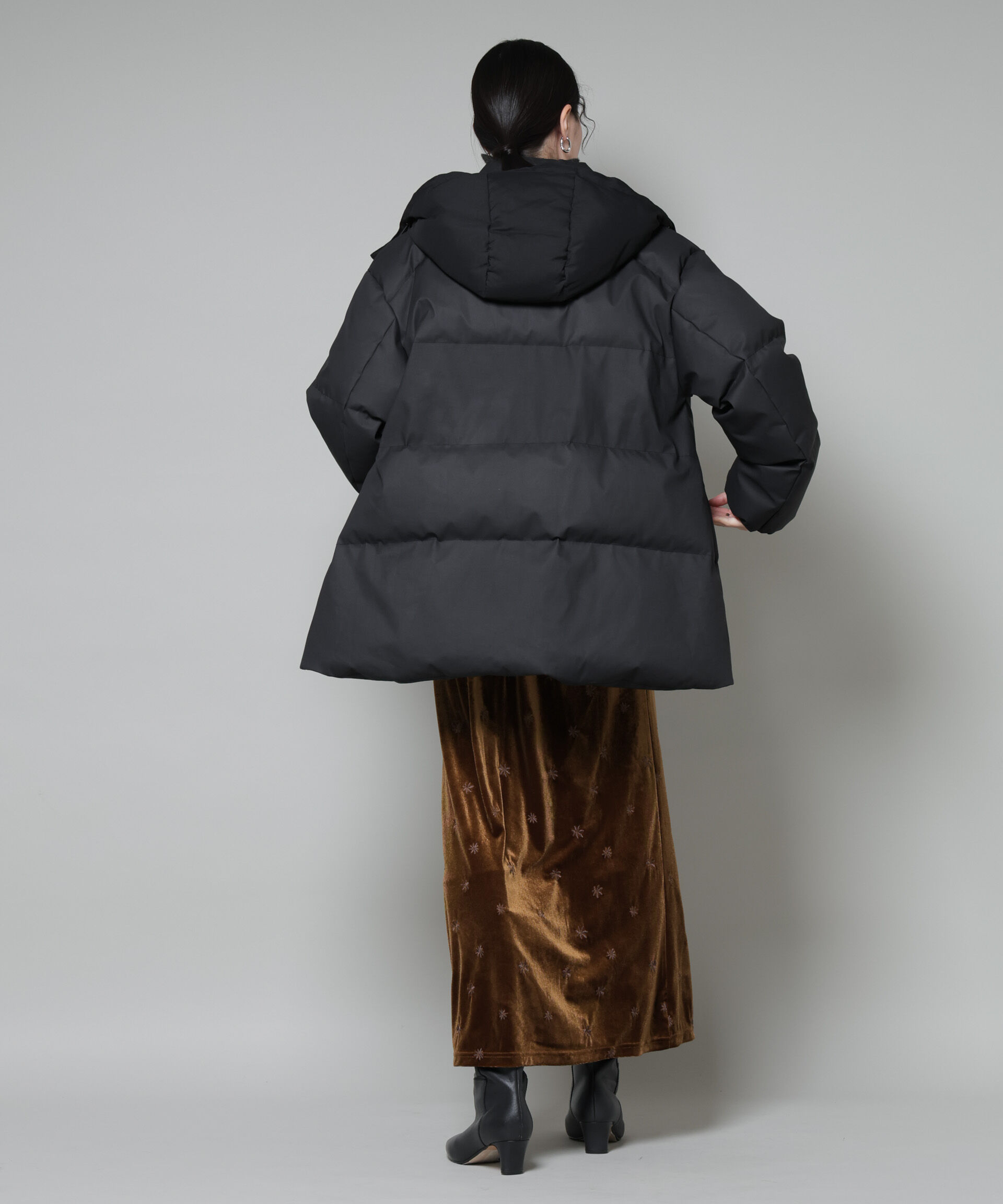 nano･universe「Aラインミドルダウンコート」|ダウン|