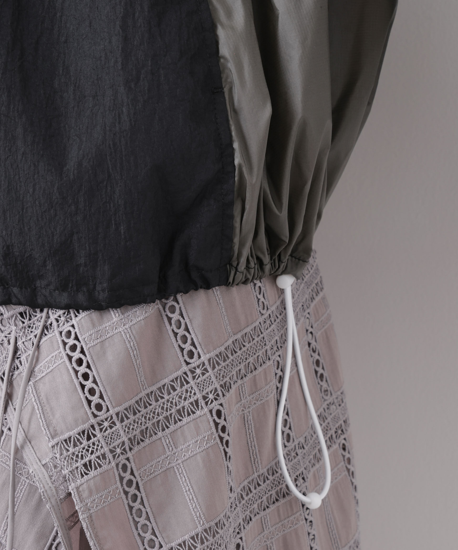 nano･universe「シアーライトギャザーブルゾン」|ブルゾン・スタジャン|