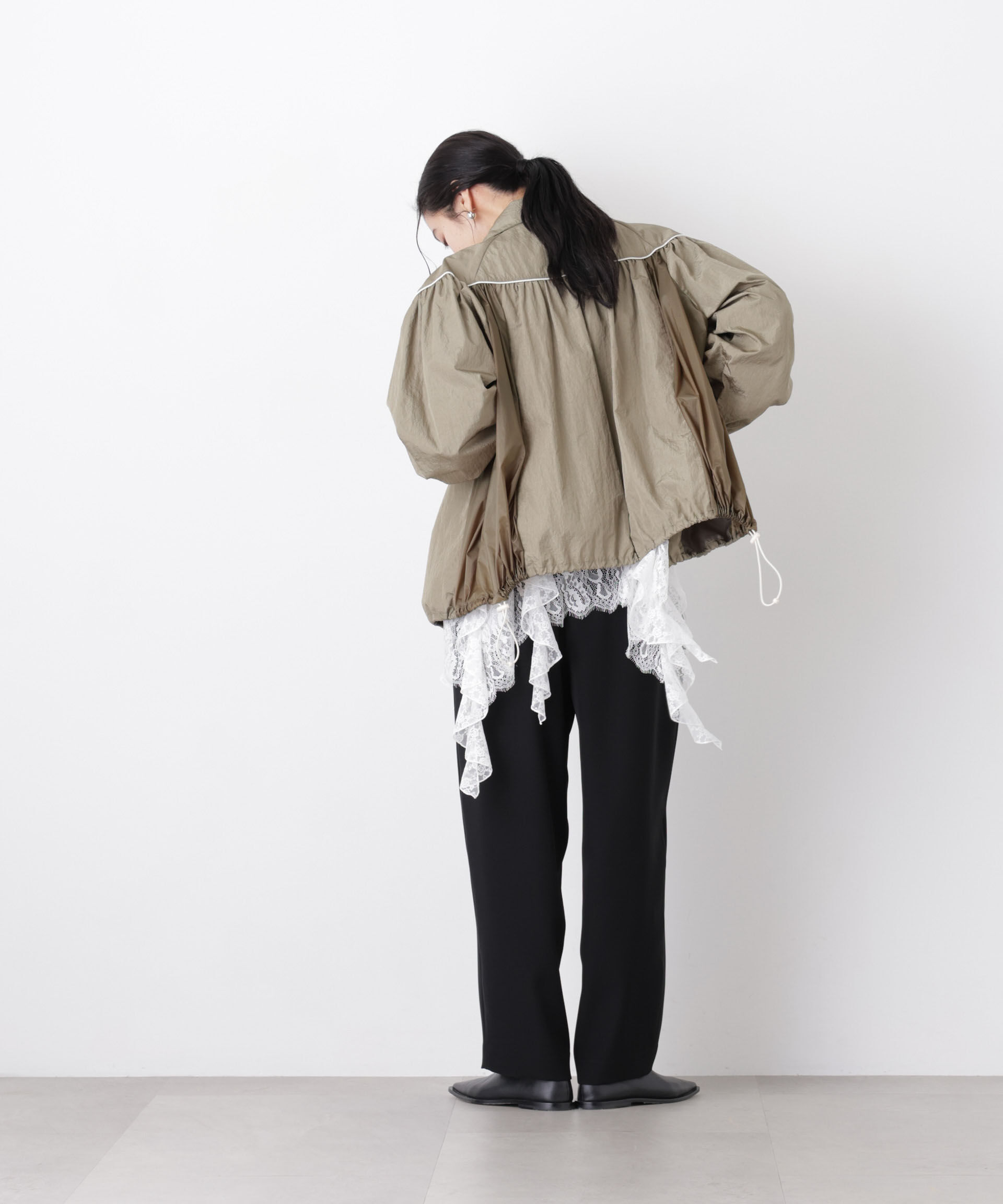 nano･universe「シアーライトギャザーブルゾン」|ブルゾン・スタジャン|