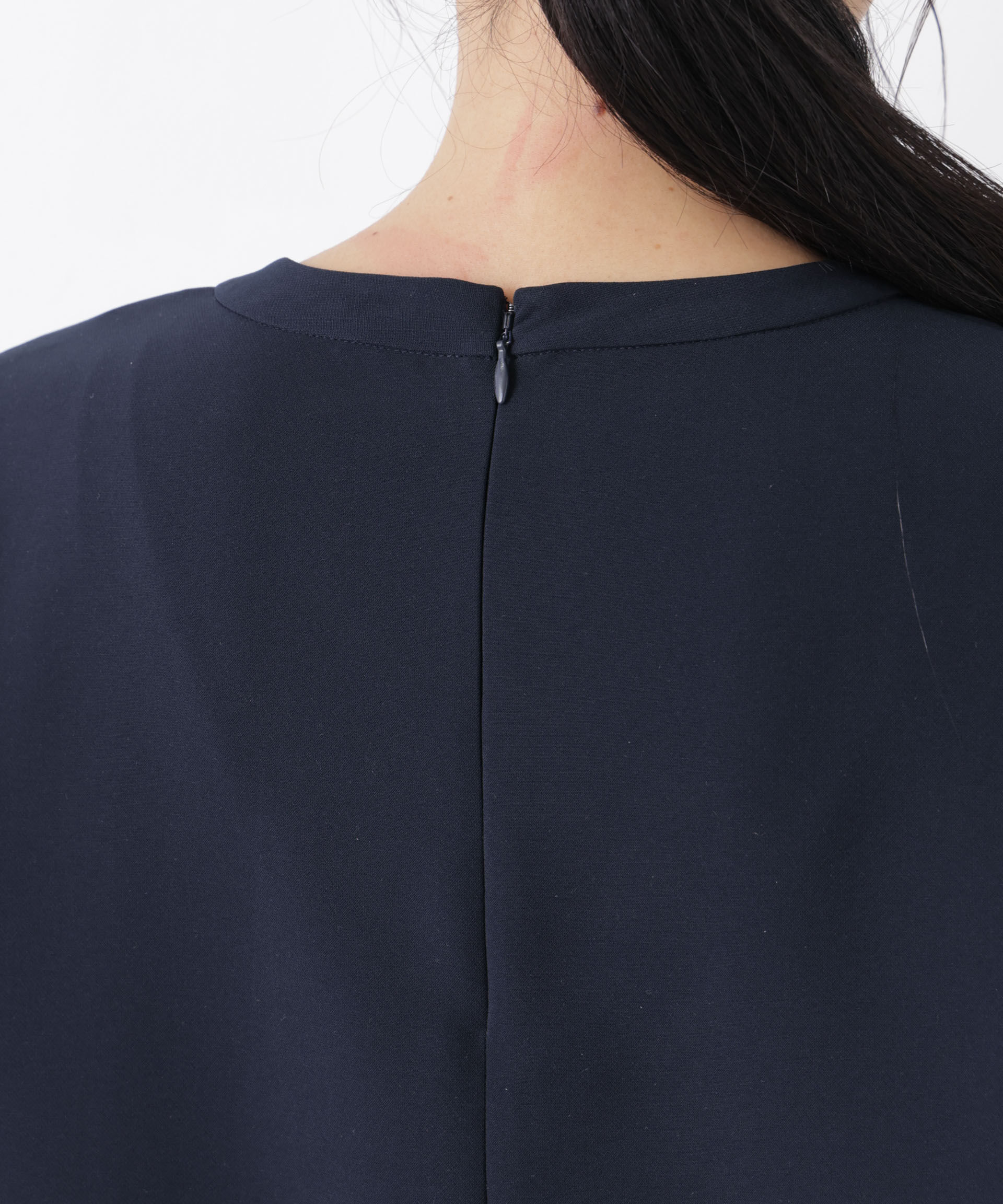 nano･universe「DressT/クルーネックハーフスリーブブラウス」|シャツ・ブラウス|