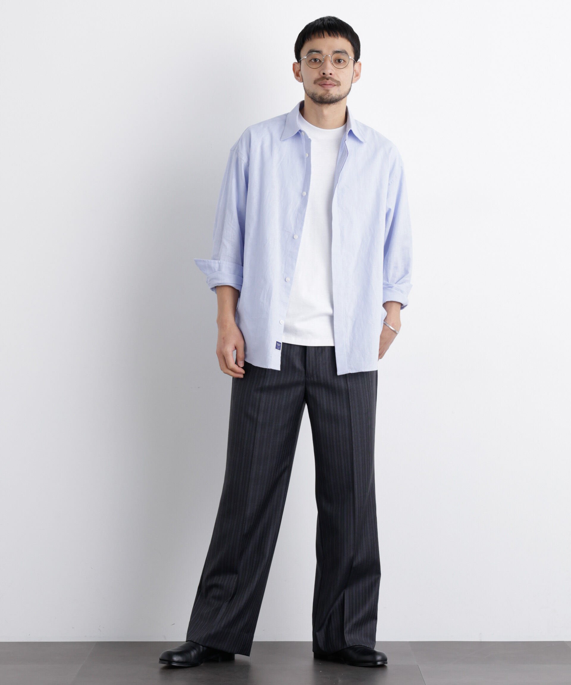 nano･universe「「FRENCH LINEN」リネンコットンレギュラーシャツ」|シャツ・ブラウス|