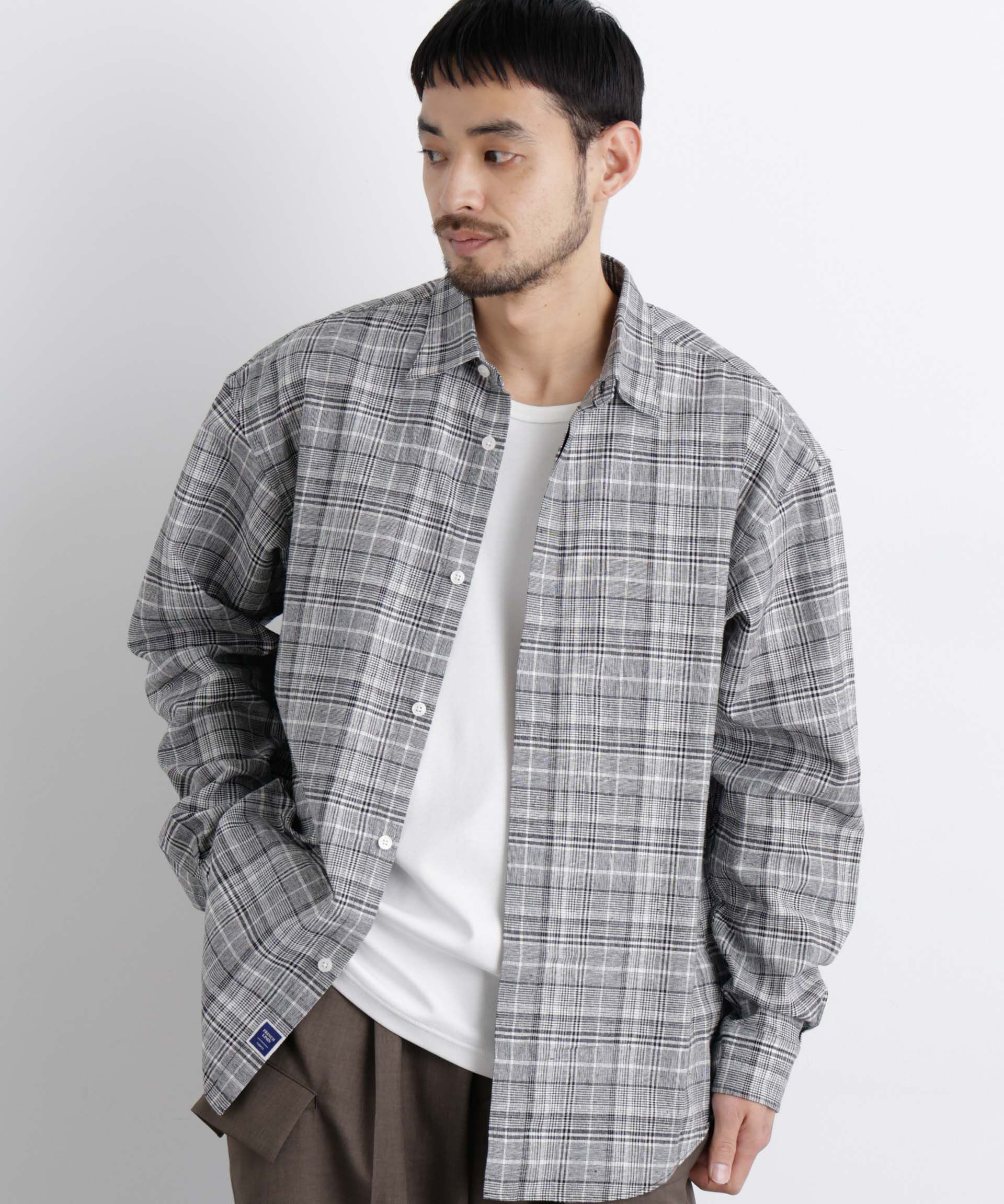 nano･universe「「FRENCH LINEN」リネンコットンレギュラーシャツ」|シャツ・ブラウス|