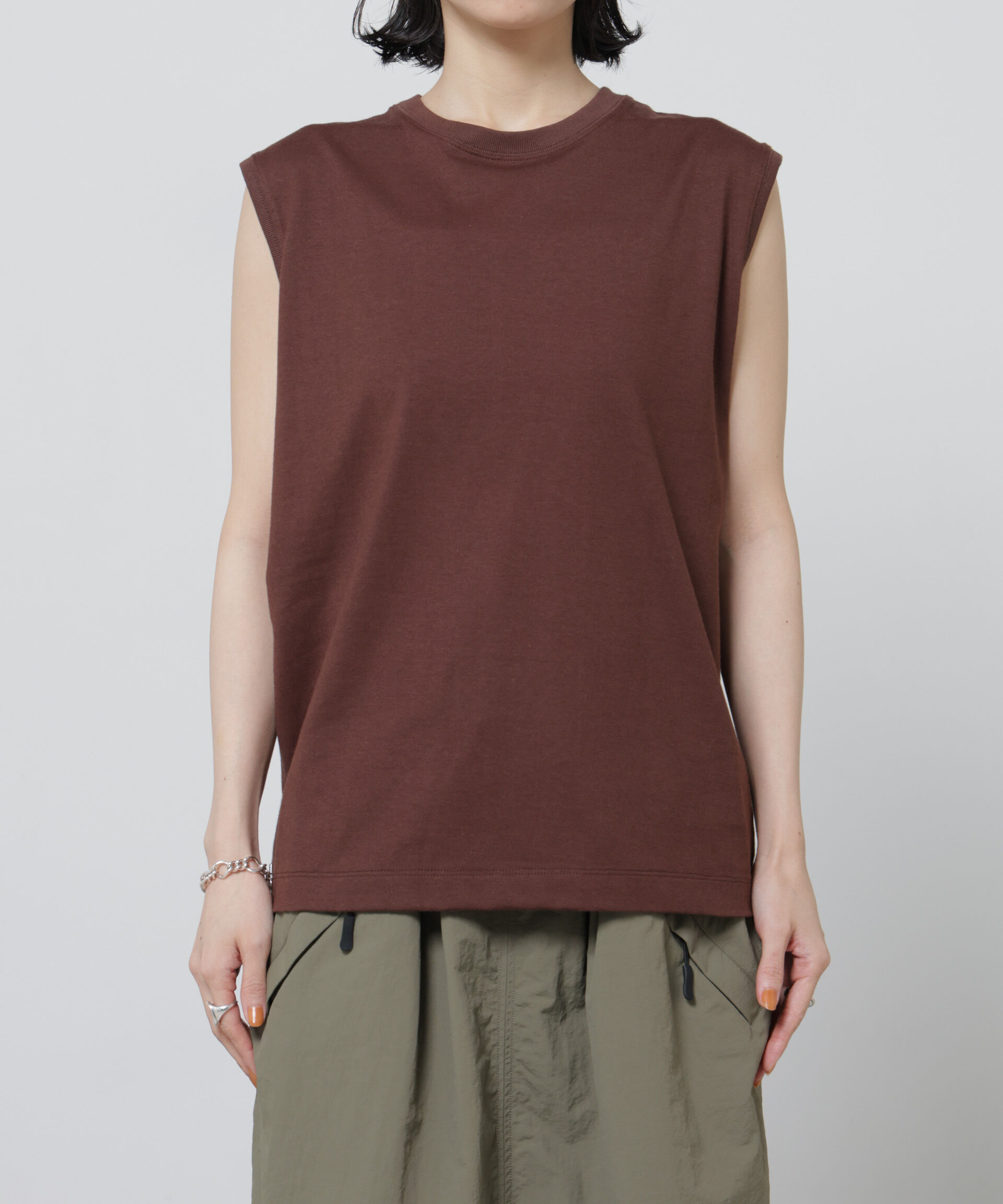 nano･universe「Anti Soaked(R) 汗染み防止カラフルノースリTシャツ」|Tシャツ・カットソー|