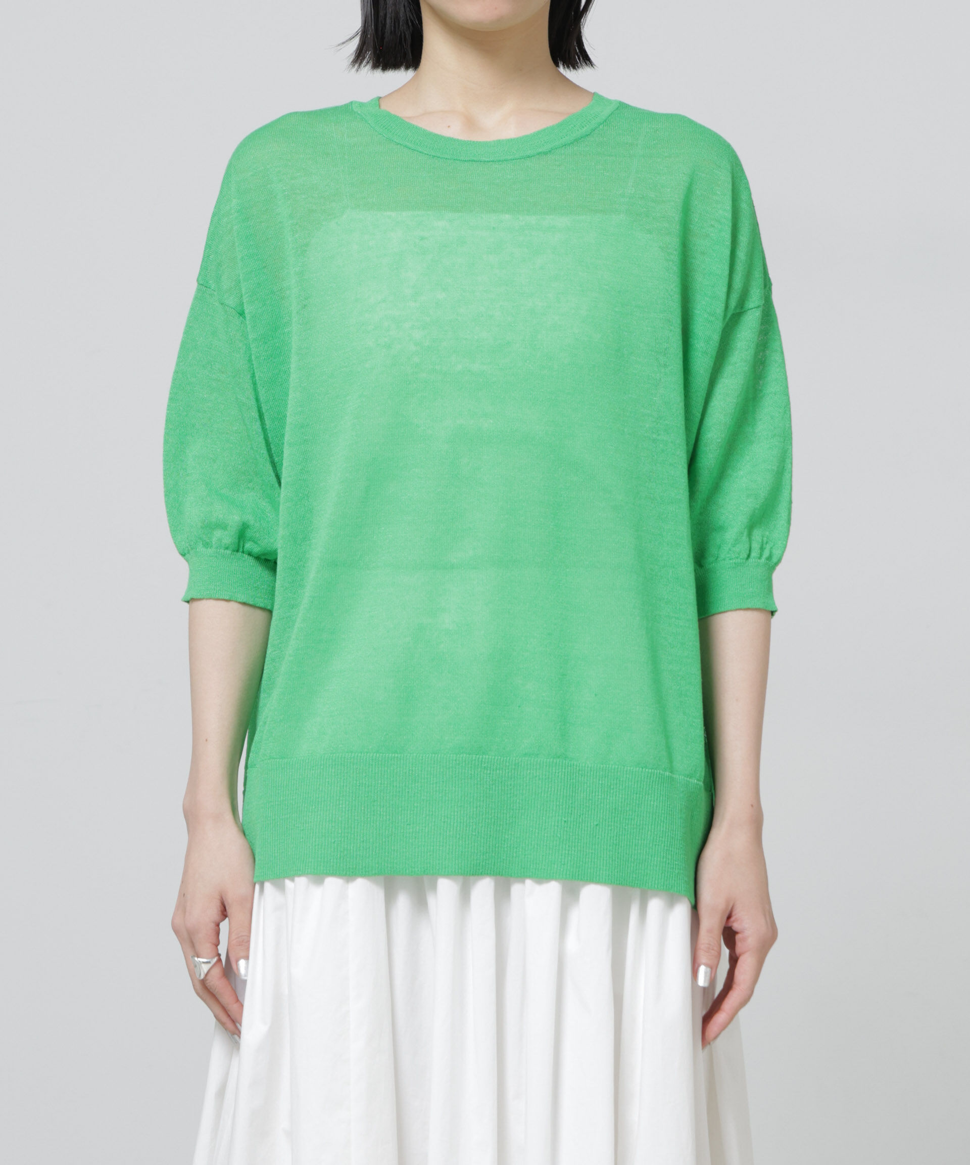 nano･universe「European Flax 2wayオーバーニットトップス」|ニット・セーター|