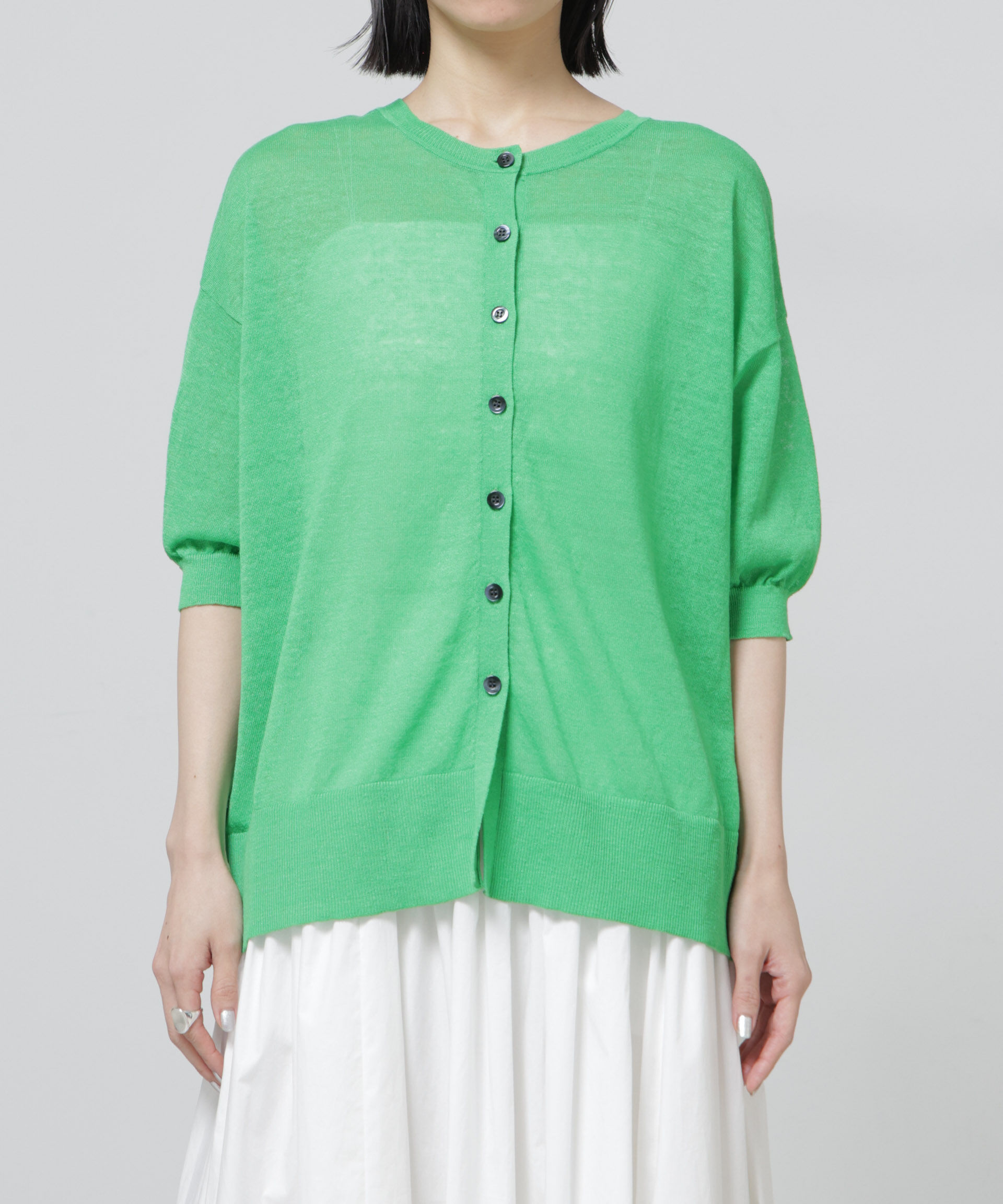 nano･universe「European Flax 2wayオーバーニットトップス」|ニット・セーター|