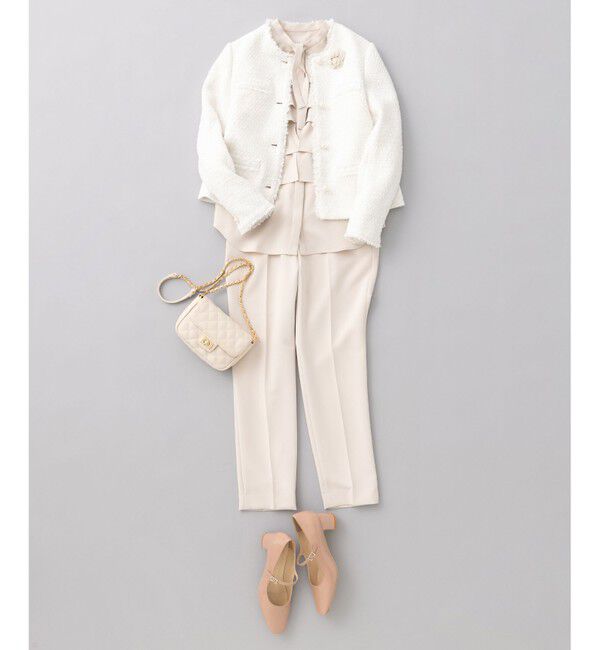 組曲「【KUMIKYOKU NAVY】コンフォータブルドレープ フリルテーパードパンツ」|その他|