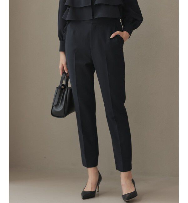 組曲「【KUMIKYOKU NAVY】コンフォータブルドレープ フリルテーパードパンツ」|その他|ネイビー系