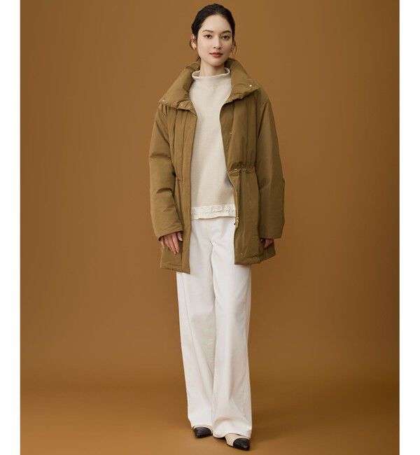 自由区「【カタログ掲載】マイクロタッサーダウンスタンドカラー コート」|ダウン|