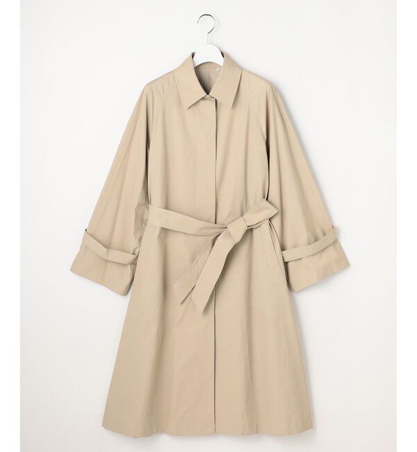 自由区「【春の必需品・オンオフ使える】コットンナイロンバルカラー コート」|ステンカラーコート|