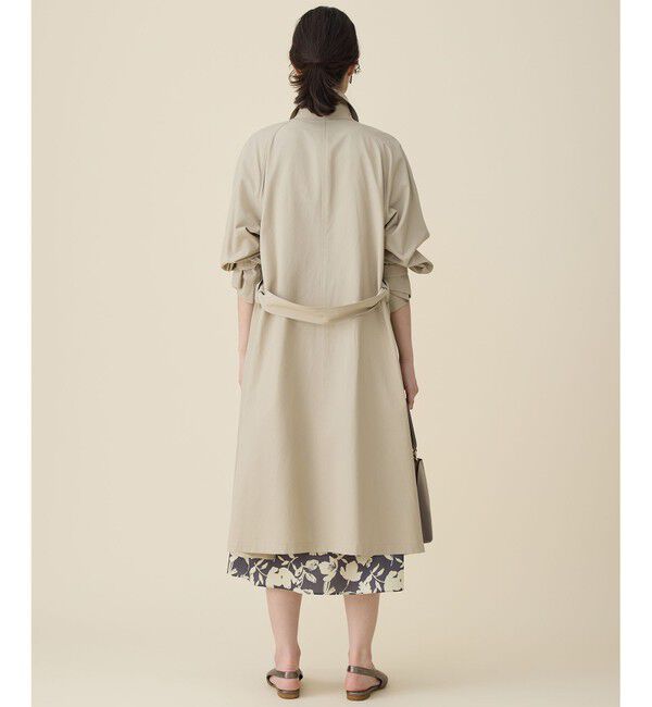 自由区「【春の必需品・オンオフ使える】コットンナイロンバルカラー コート」|ステンカラーコート|