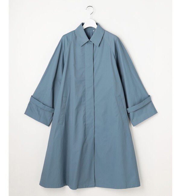 自由区「【春の必需品・オンオフ使える】コットンナイロンバルカラー コート」|ステンカラーコート|
