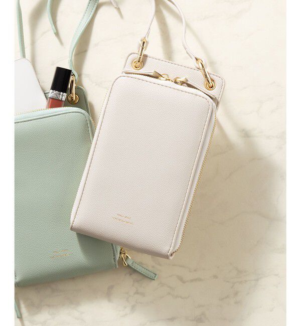 23区「スマホ  ポシェット」|ショルダー・メッセンジャー|アイボリー系