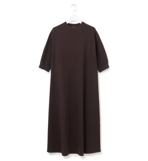 23区「【洗える】ヴィスコースストレッチ パフスリーブ ニットワンピース」|ワンピース|