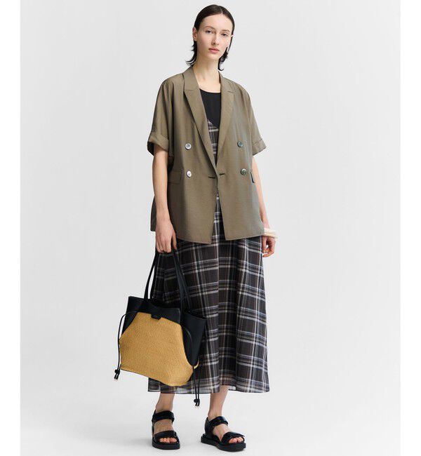 23区「ペーパーライクコンビ トートバッグ (M)」|トートバッグ|