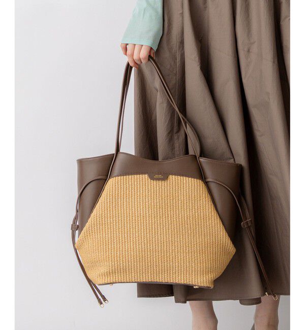 23区「ペーパーライクコンビ トートバッグ (M)」|トートバッグ|ﾌﾞﾗｳﾝ&times;ﾍ