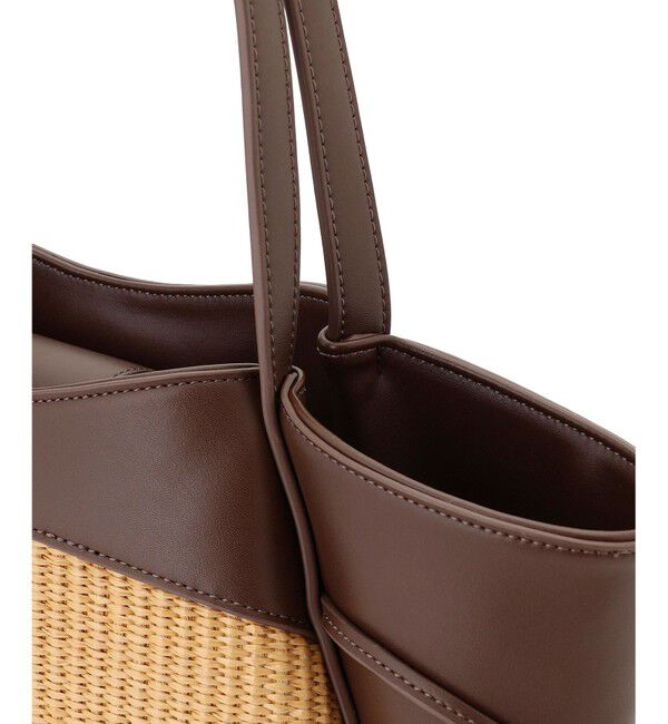 23区「ペーパーライクコンビ トートバッグ (M)」|トートバッグ|