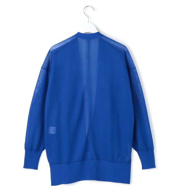 23区「シャイニーシアー フロントオープン カーディガン」|カーディガン|