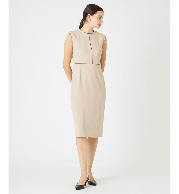 BEIGE,「【L-size】CINDY / クルーネックドレス」|ワンピース|
