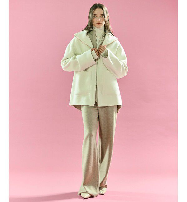 BEIGE,「ZION / ウールスタンドカラーショートコート」|その他|