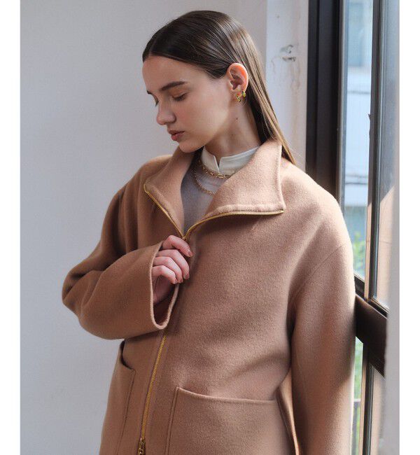 BEIGE,「ZION / ウールスタンドカラーショートコート」|その他|