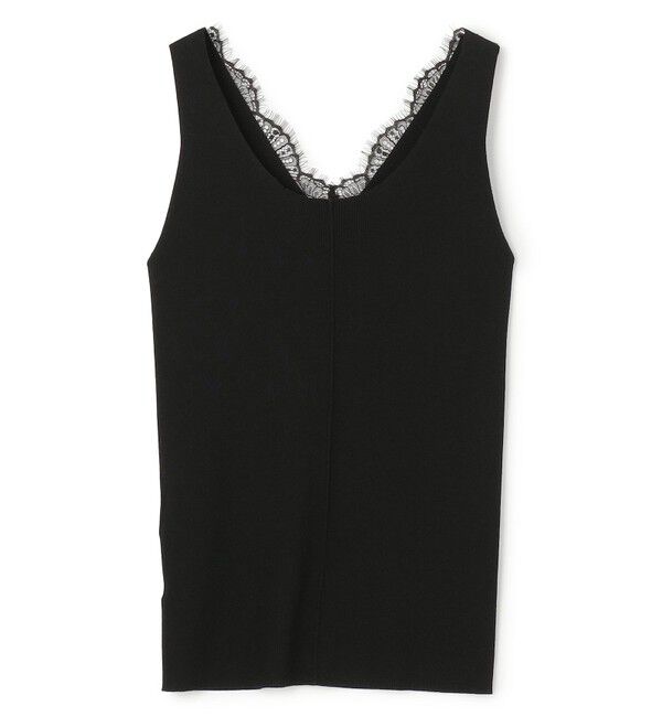 BEIGE,「【VERY NaVY掲載】RUBY / レーストリム リブタンクトップ」|ニット・セーター|