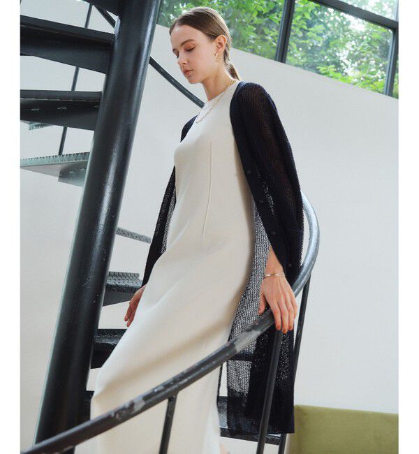 BEIGE,「LABRADO / ダーツニット ロングワンピース」|ワンピース|