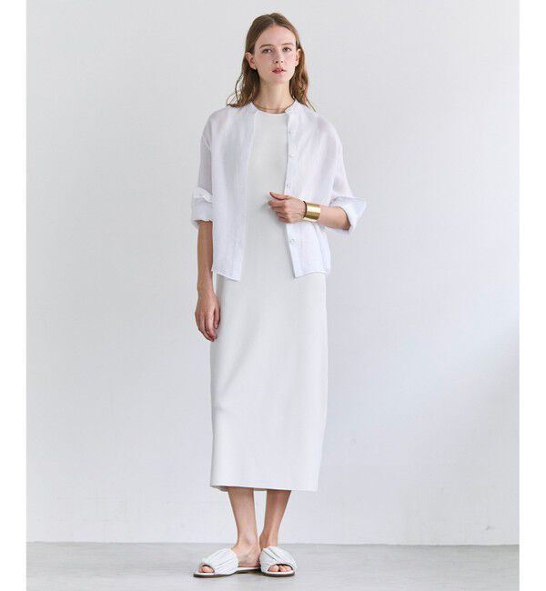 BEIGE,「LABRADO / ダーツニット ロングワンピース」|ワンピース|