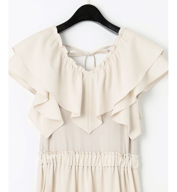  「【オンライン限定】フリルニットワンピース」|ワンピース|