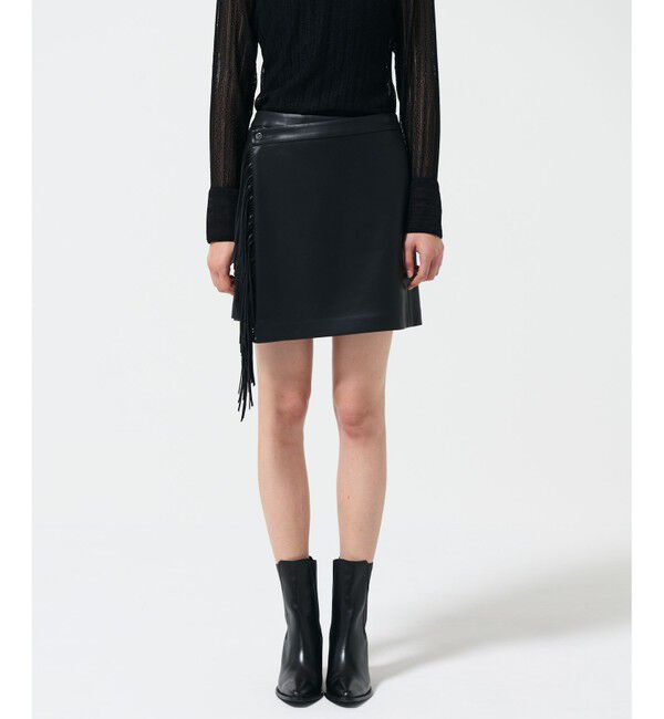 GRACE CONTINENTAL「フリンジミニスカート」|スカート|
