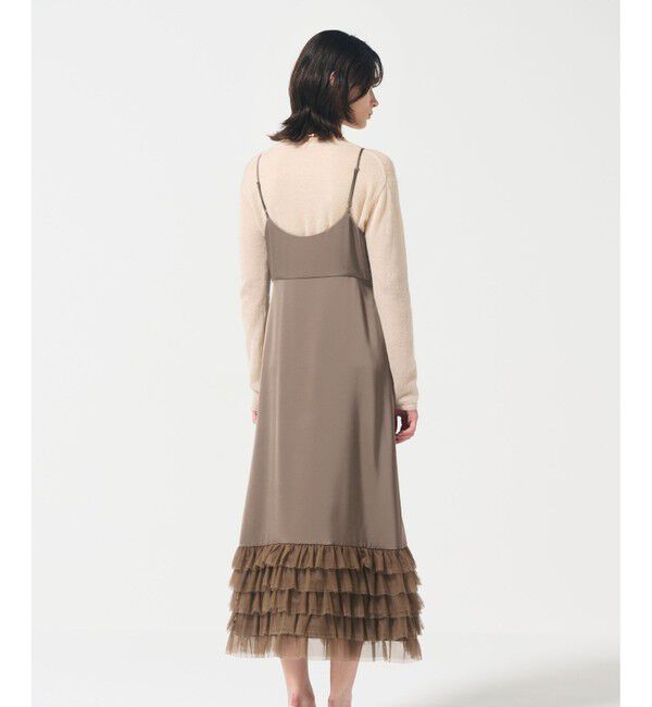 Diagram「フリルチュールサテンキャミワンピース」|ワンピース|