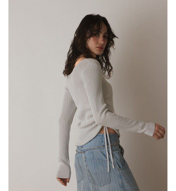 Diagram「ラメリブクルーネックトップ」|Tシャツ・カットソー|