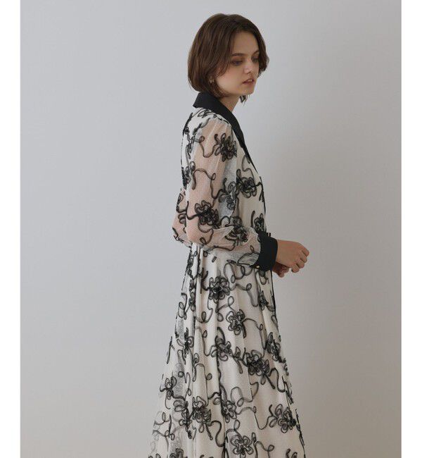 GRACE CONTINENTAL「チュールコードレースワンピース」|ワンピース|