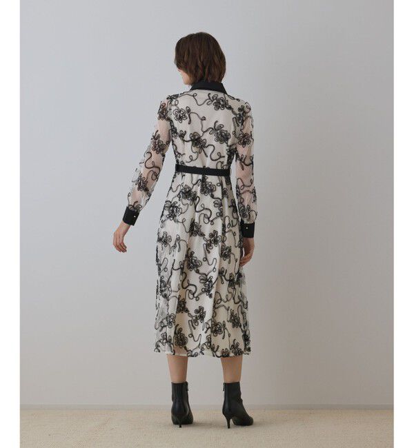 GRACE CONTINENTAL「チュールコードレースワンピース」|ワンピース|